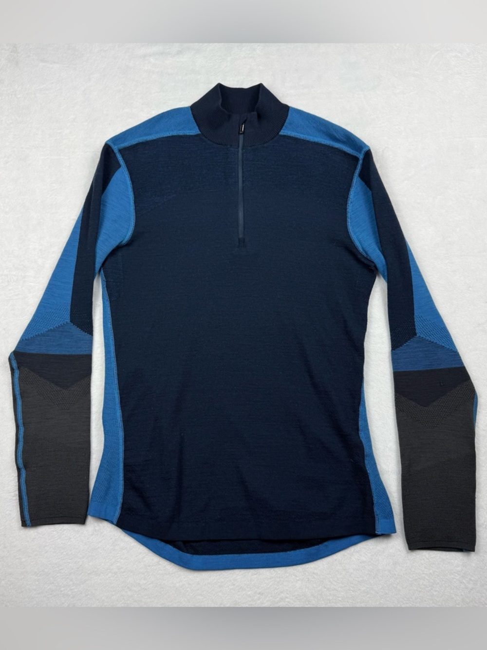 Smartwool Intraknit 200 Merino Wool Base Layer Shirt Long Sleeve Top Men L or XL